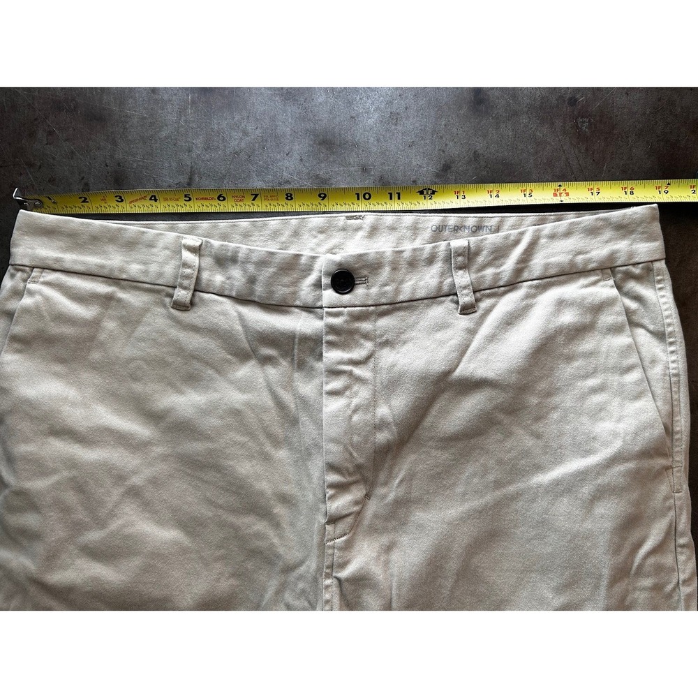 Outerknown Sea Legs Mens Organic Cotton Chino Stright Stretch Pants Beige Sz 36 - Picture 6 of 10